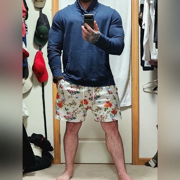 Men's Gap Quarter Button Long Sleeve Shirt - Picture 1 of 5